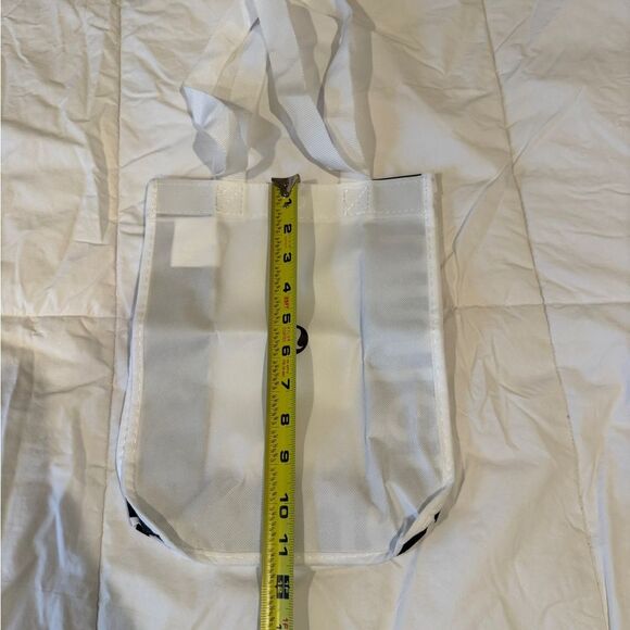 Lululemon Reusable Mini Tote Bag Black White | Small Shopper Gift Bag - Picture 3 of 8